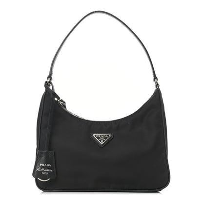 Prada Tessuto Nylon Saffiano Mini Re-Edition 2005 Bag Black 1 of 12