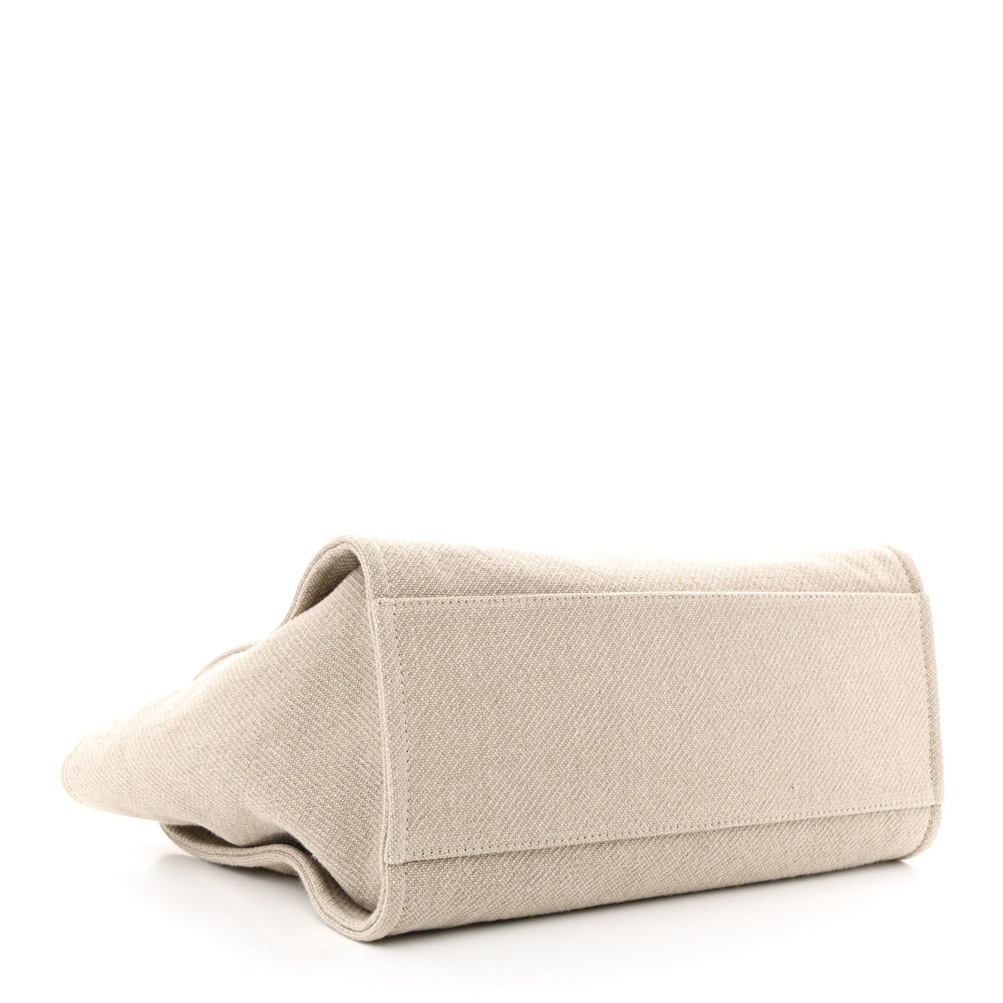 Mixed Fibers Medium Deauville Tote Beige Black