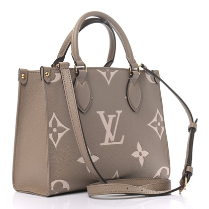 Louis Vuitton Empreinte Monogram Giant Onthego PM Tourterelle Creme 3 of 8