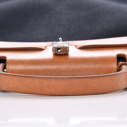 Hermes Toile Vache Calfskin Herbag 30 PM Black Natural 9 of 13