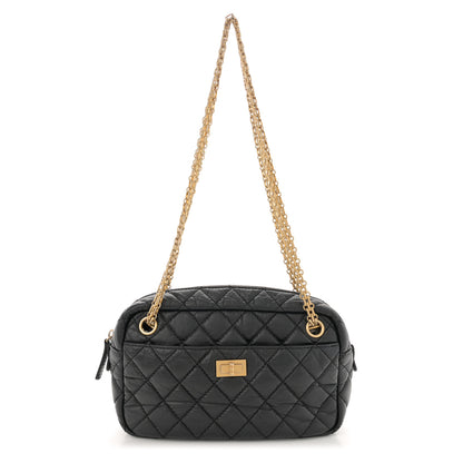 Chanel Aged Calfskin Quilted Small Reissue Camera Case Black 1 of 10
