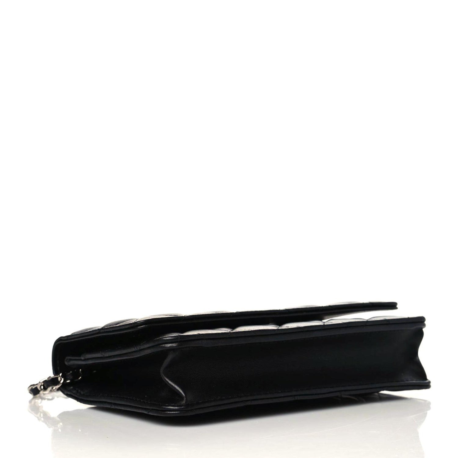Chanel Lambskin Quilted Wallet On Chain WOC Black 4 of 12