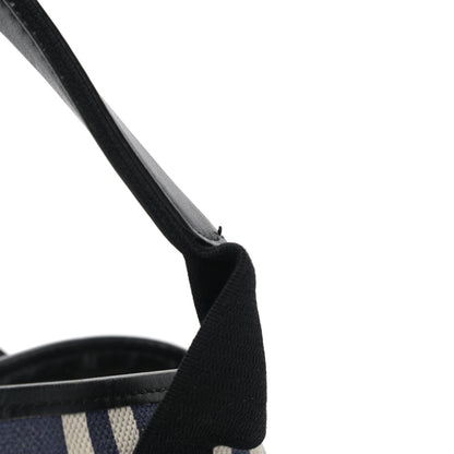 Balenciaga Canvas Striped S Navy Cabas Navy 17 of 17