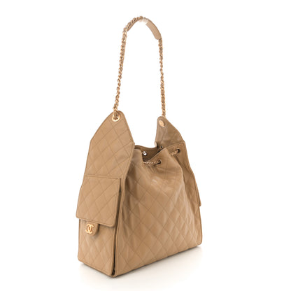 Chanel Caviar Quilted Medium Chanel 25 Handbag Dark Beige 4 of 11