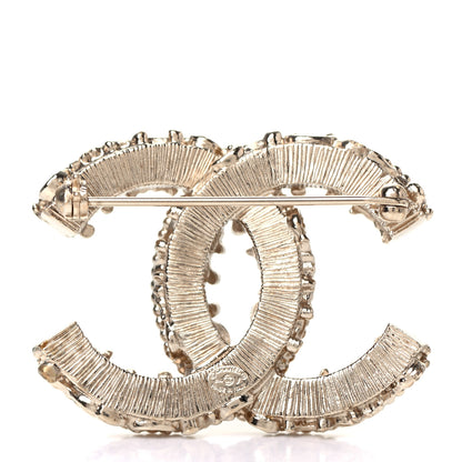 Chanel Enamel CC Baroque Brooch Black Gold 2 of 4