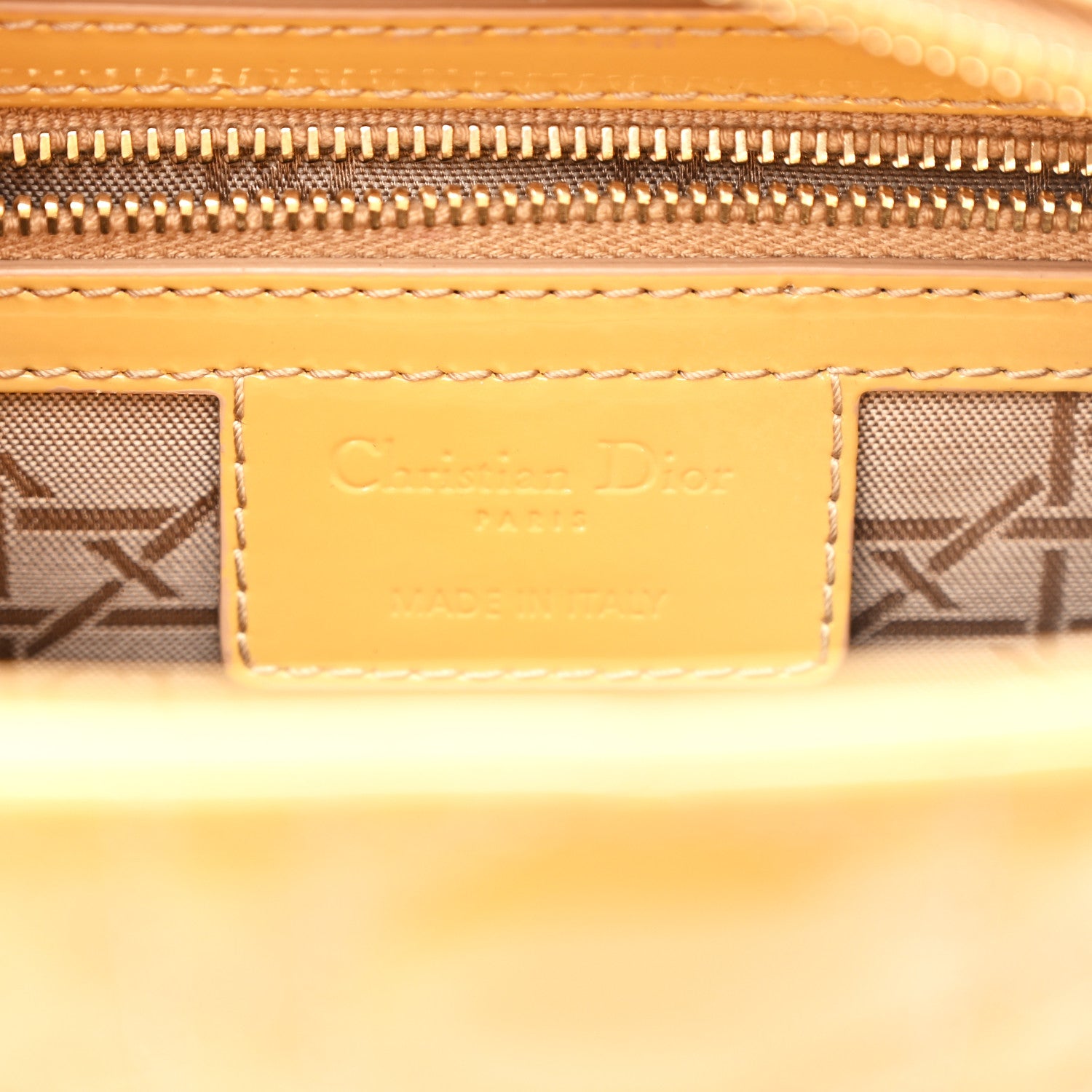 Christian Dior Patent Cannage Medium Lady Dior Dark Beige 6 of 12