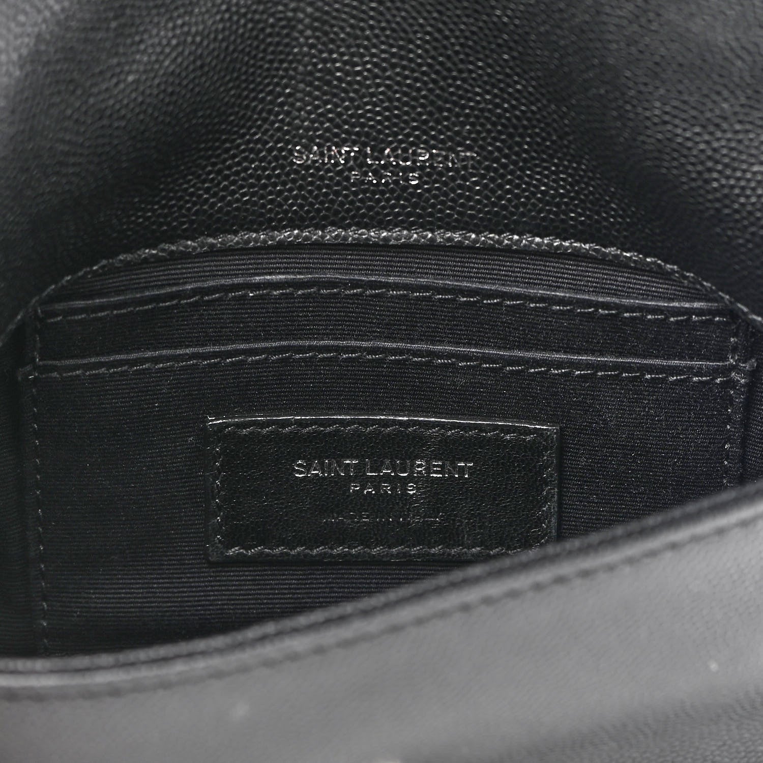 Saint Laurent Grain De Poudre Monogram Toy West Hollywood Fold-Over Bag Black 7 of 9