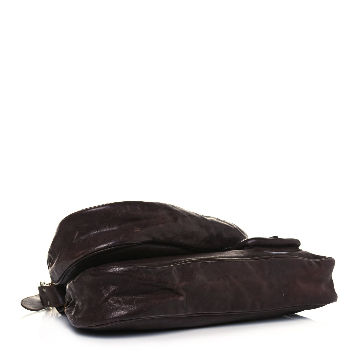 Calfskin Large Gaucho Double Saddle Bag Brown