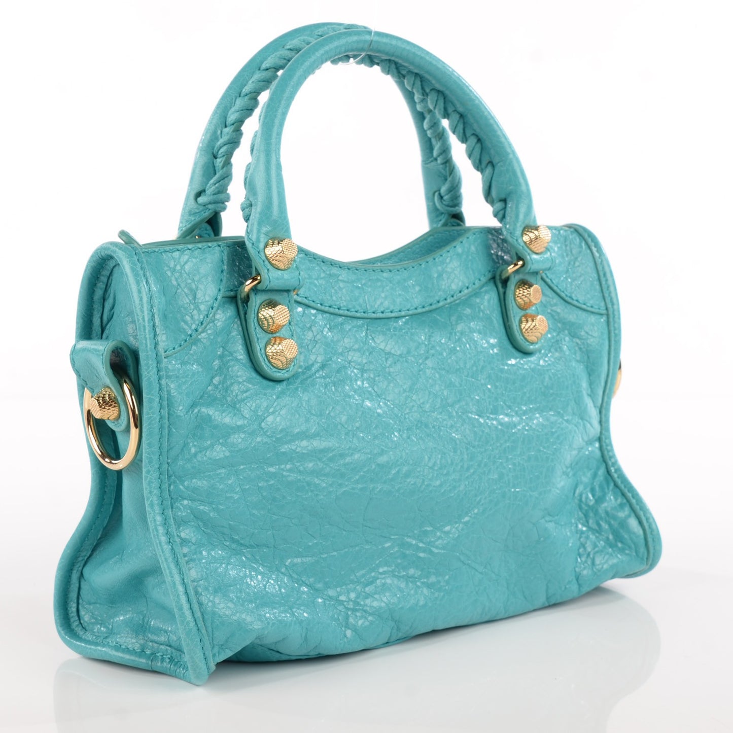 Agneau Giant 12 Gold Hardware Mini City Bleu Tropical