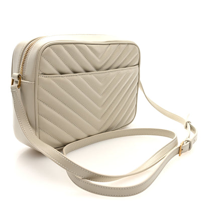Saint Laurent Calfskin Matelasse Monogram Lou Camera Bag Crema Soft 4 of 10