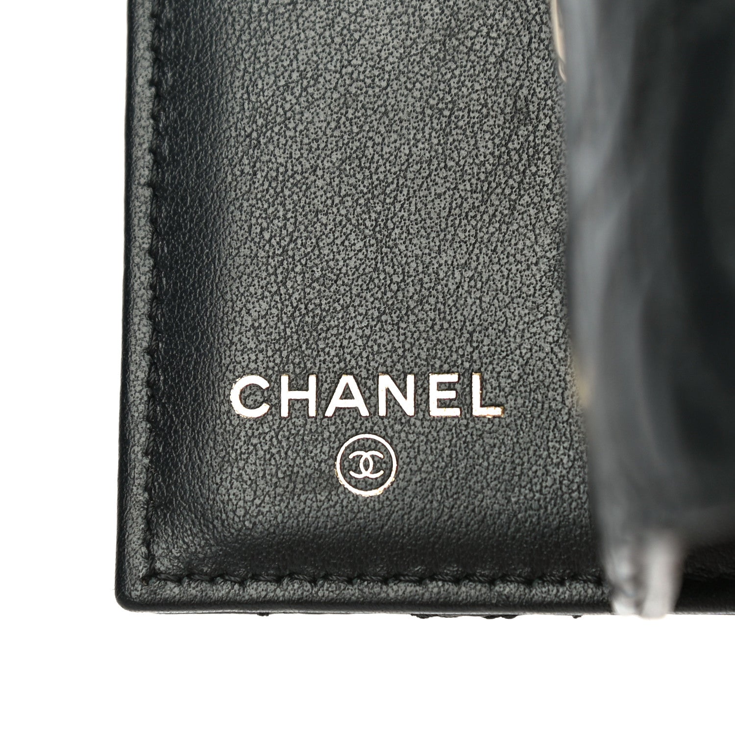 Chanel Lambskin Camellia Embossed Small Wallet Black 7 of 17