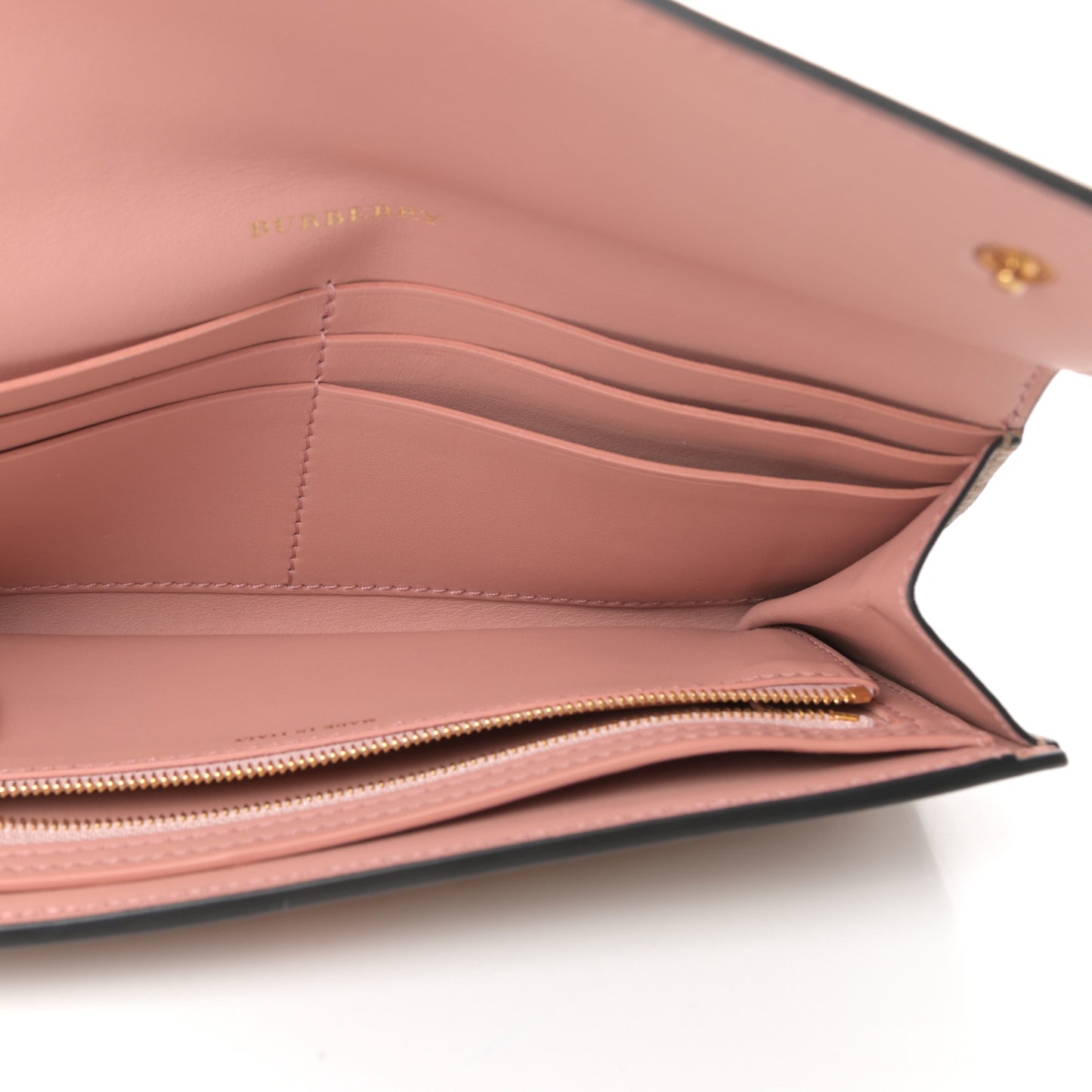 Grained Calfskin EKD Hollee Wallet Light Camel