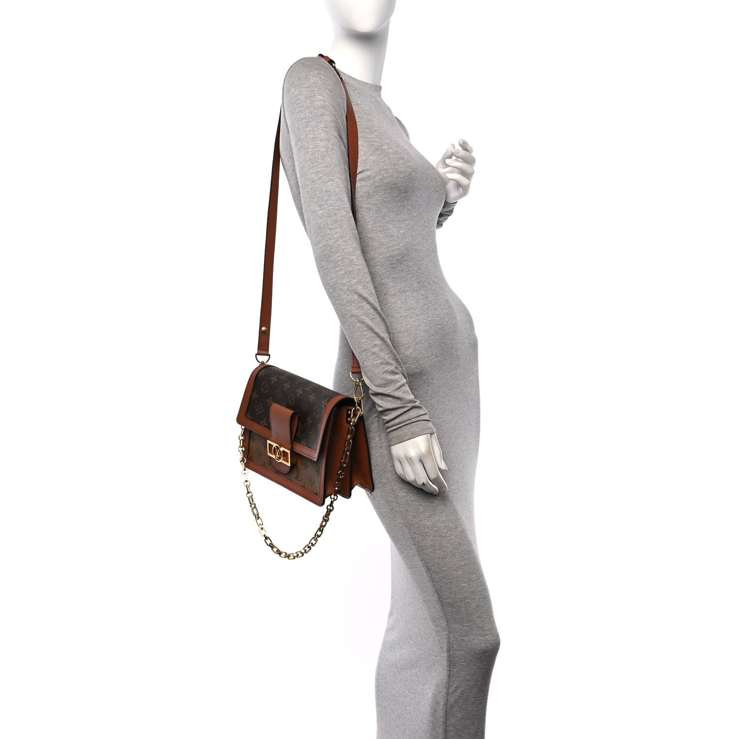 Louis Vuitton Reverse Monogram Dauphine MM 2 of 10