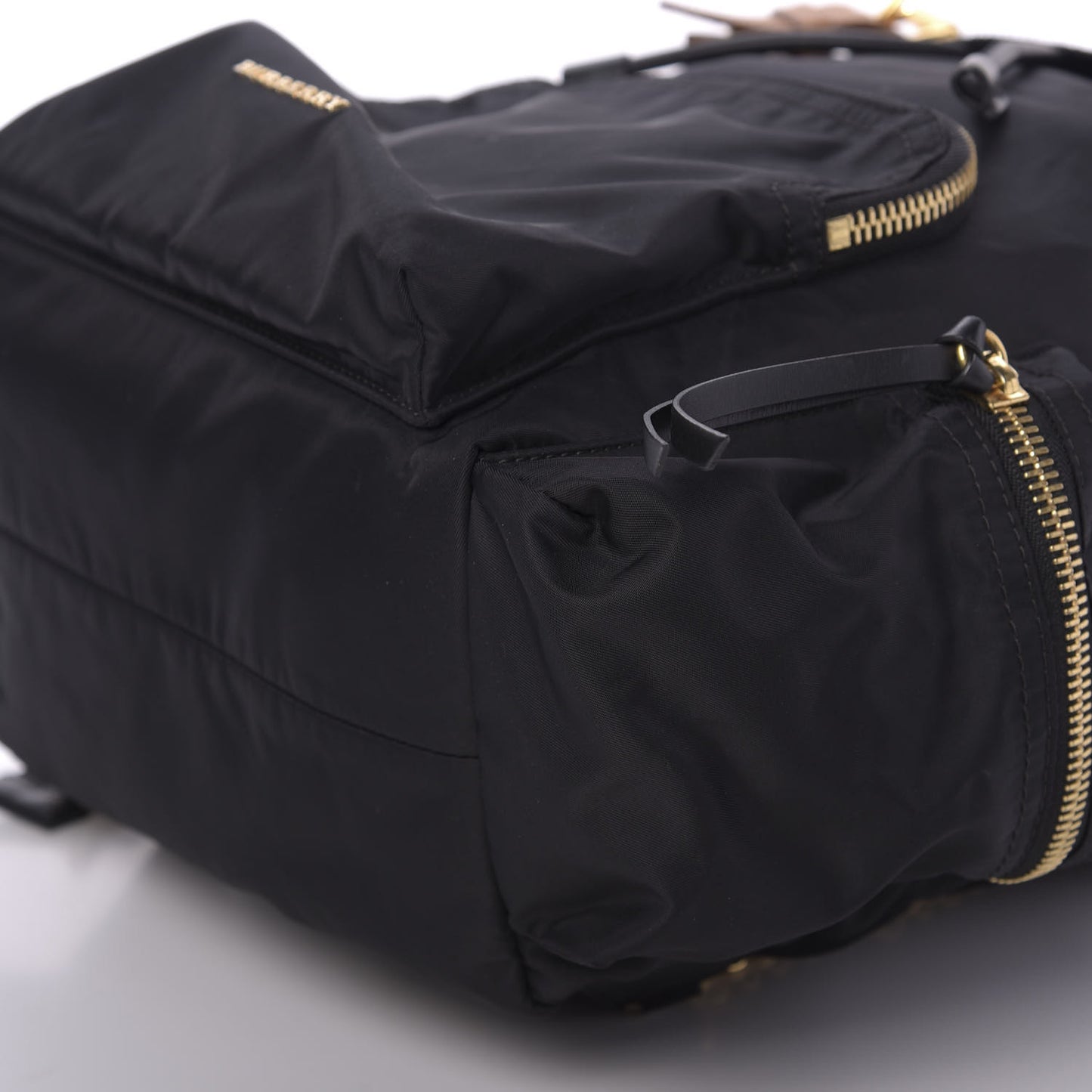 Nylon Large Rucksack Backpack Black