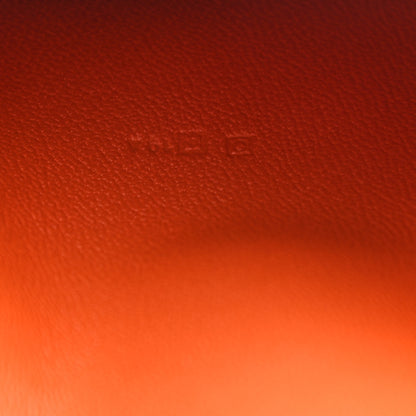 Hermes Shiny Alligator Globe Trotter Zip Agenda GM Orange 7 of 8