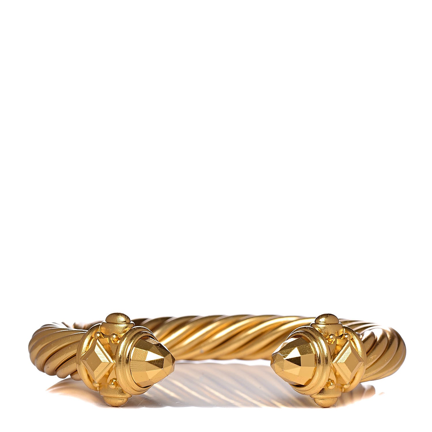 David Yurman Aluminum 10mm Renaissance Bracelet Gold 1 of 5