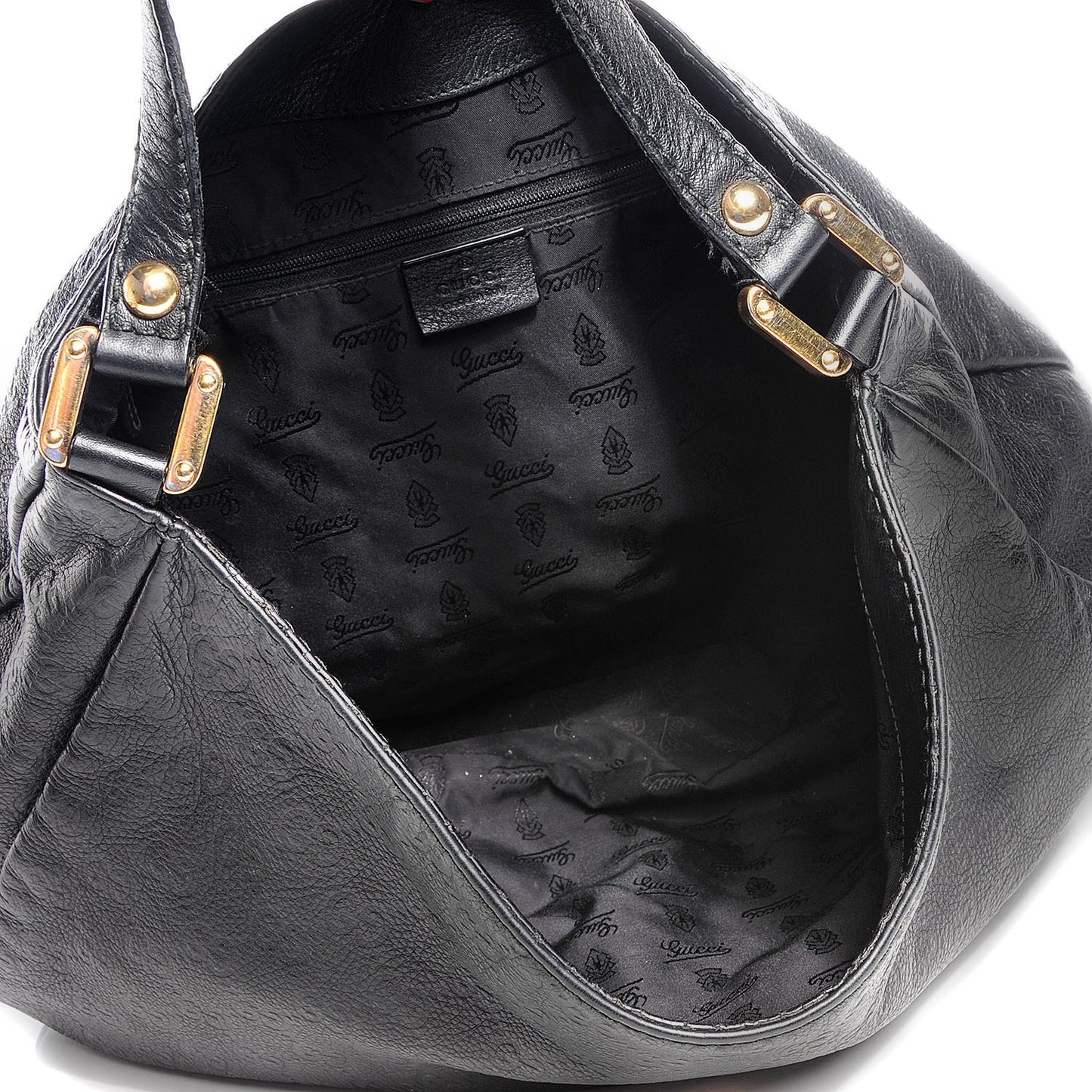 Guccissima New Ladies Web Large Hobo Black