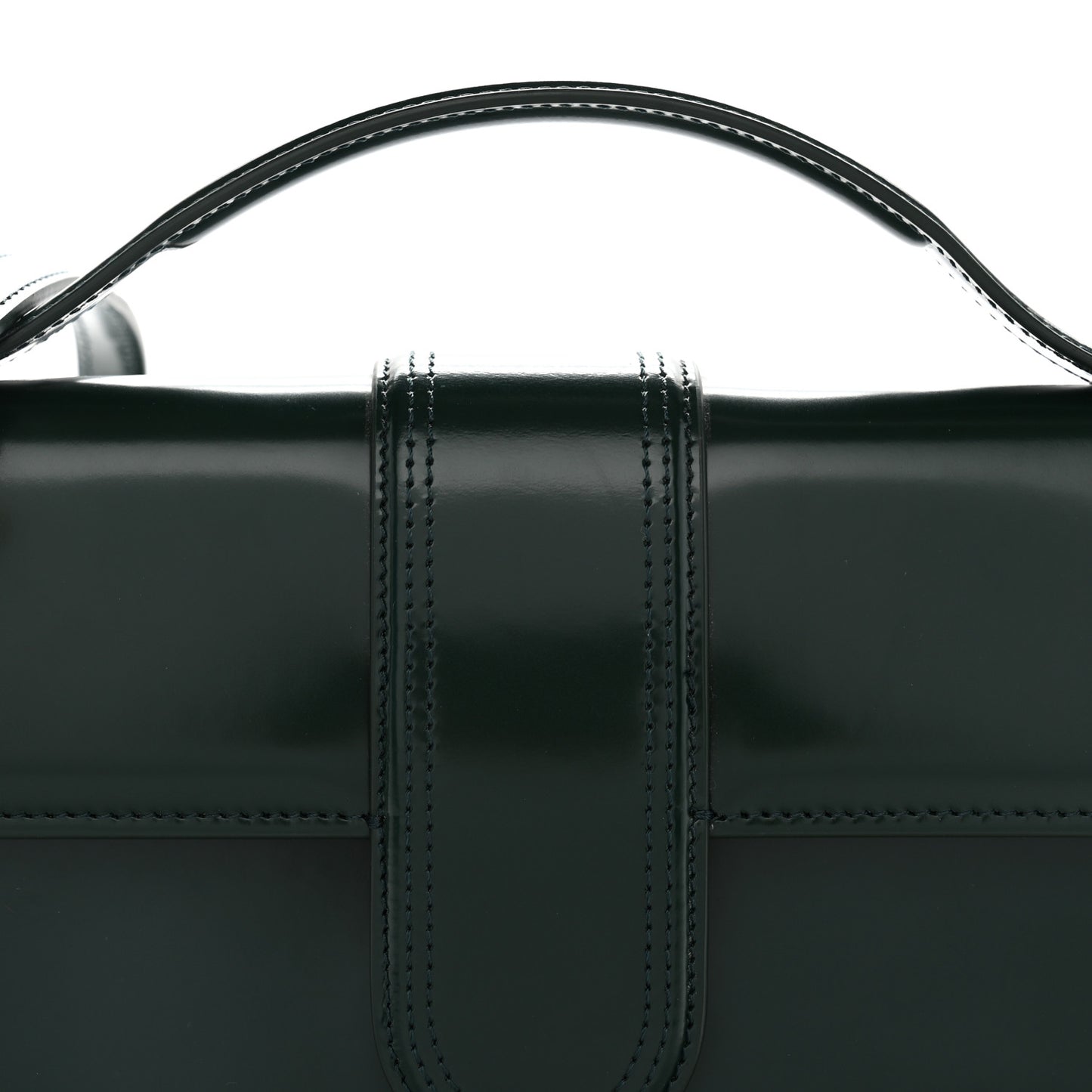 Glazed Calfskin Le Grand Bambino Dark Green