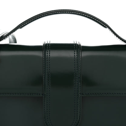 Jacquemus Glazed Calfskin Le Grand Bambino Dark Green 6 of 9