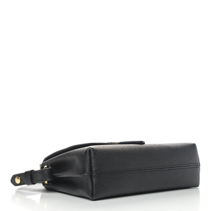 Burberry Soft Grain Calfskin Small Buckle Tote Black 3 of 4