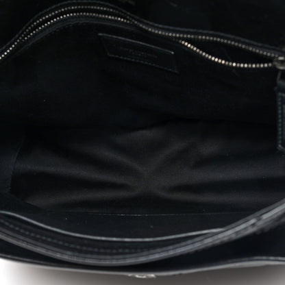 Saint Laurent Crinkled Calfskin Matelasse Monogram Medium Niki Chain Satchel Black 5 of 9