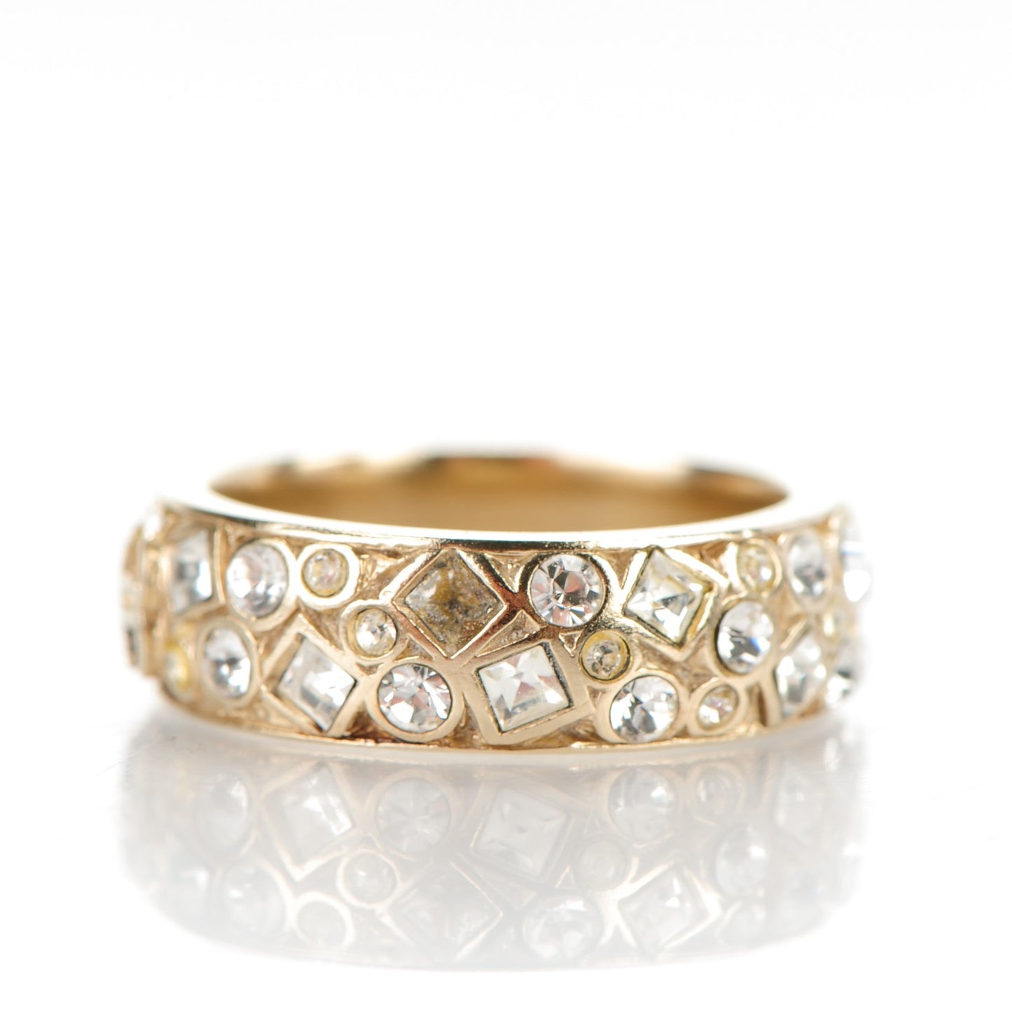 Crystal CC Ring 6 Gold
