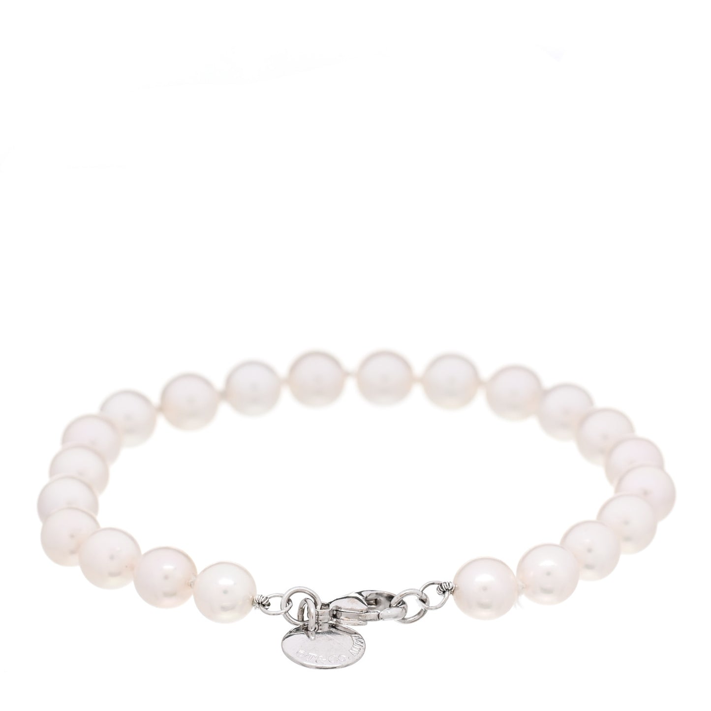 18K White Gold Akoya Pearl 7-7.5mm Essential Bracelet