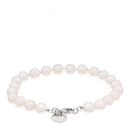 Tiffany 18K White Gold Akoya Pearl 7-7.5mm Essential Bracelet 2 of 5