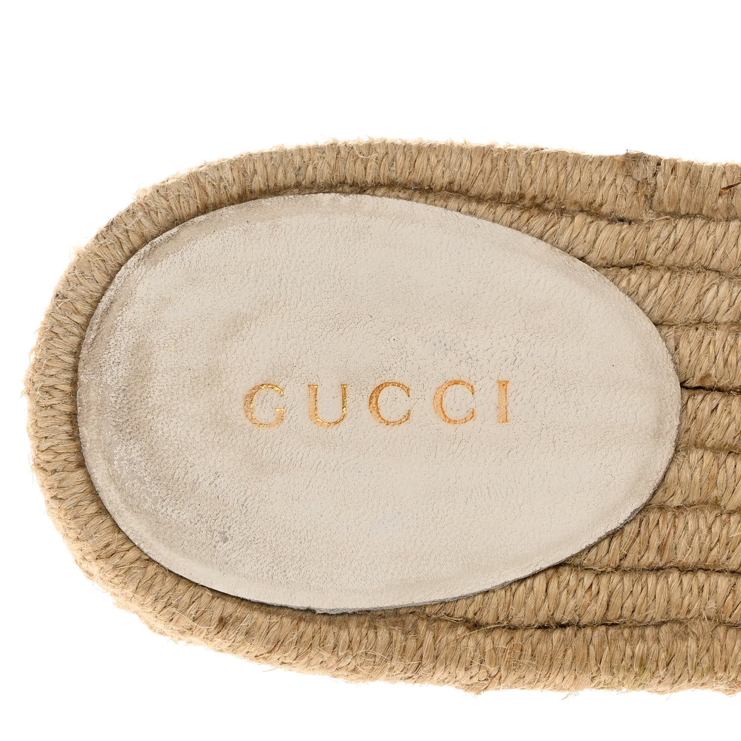 Gucci Nappa Matelasse GG Marmont Espadrille Slide Sandals 37.5 Great White 7 of 14