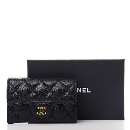 Chanel Caviar Quilted Flap Card Holder Black 9 of 9