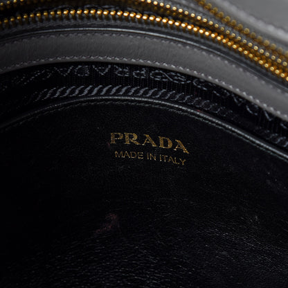 Prada Saffiano City Calfskin Medium Esplanade Tote Mercurio 8 of 19