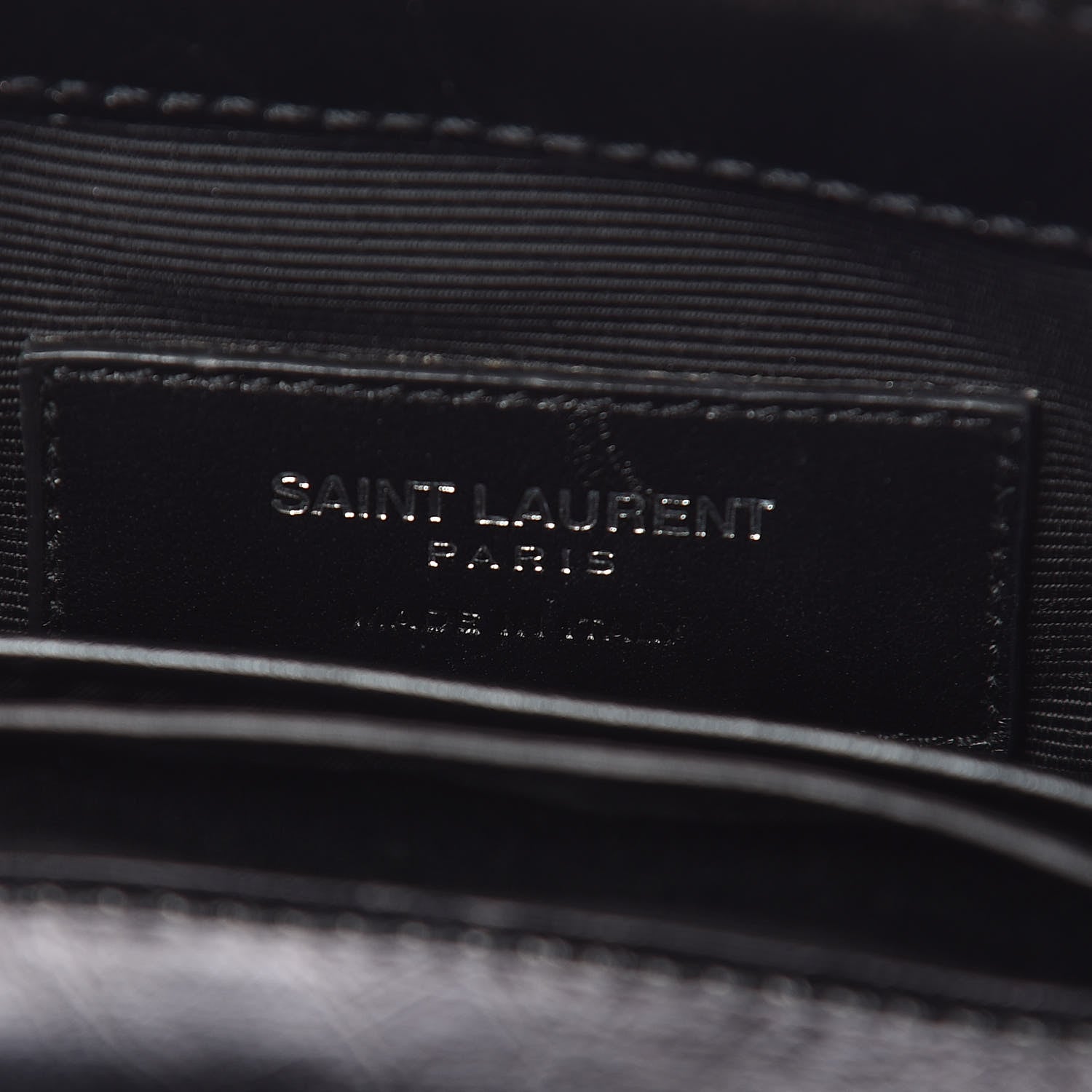 Saint Laurent Calfskin Matelassé Monogram Classic Baby Punk Chain Bag Black 7 of 10