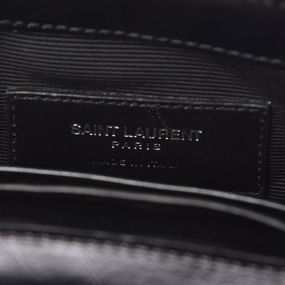 Saint Laurent Calfskin Matelassé Monogram Classic Baby Punk Chain Bag Black 7 of 10