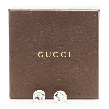 Gucci Sterling Silver Round Stud Earrings 5 of 5