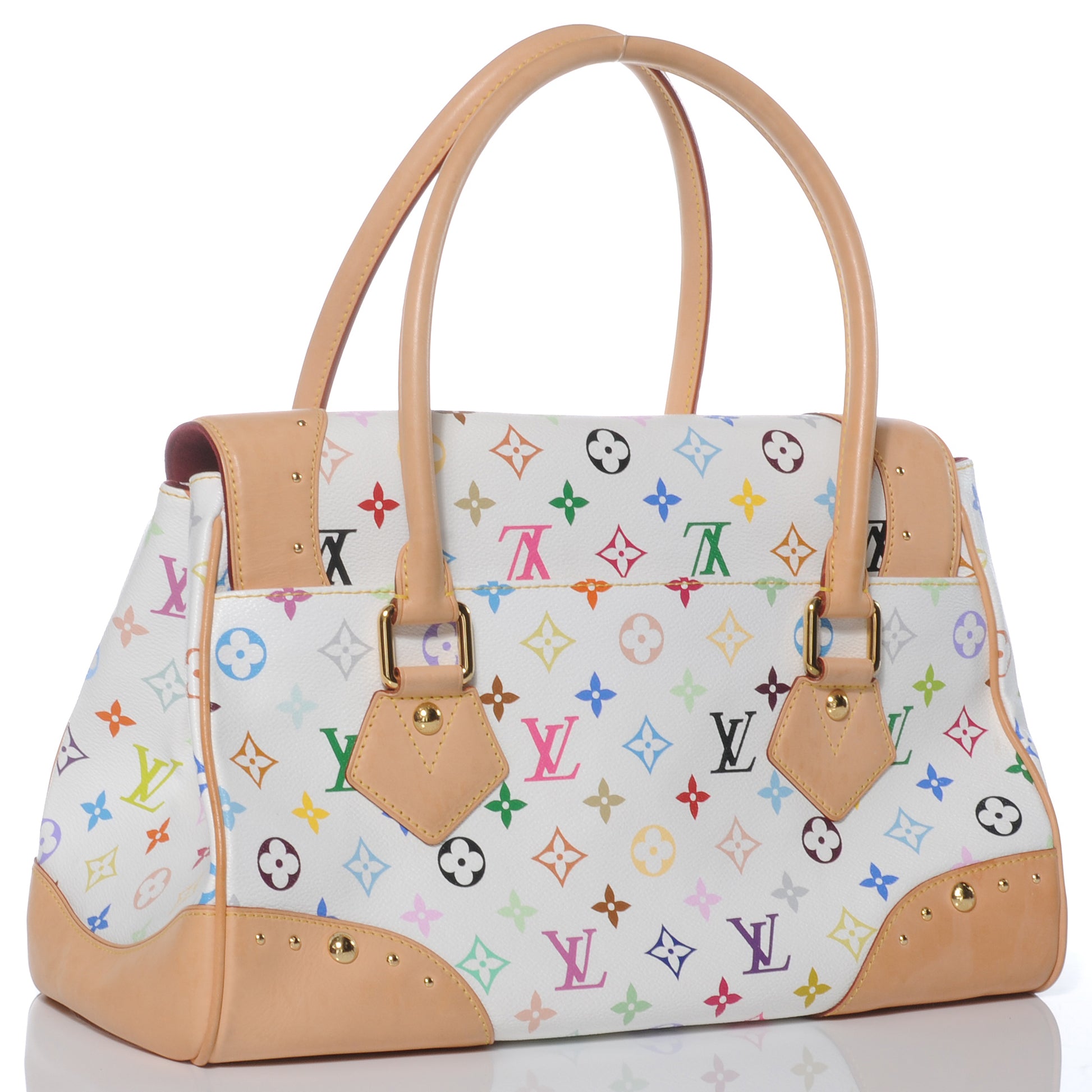 Louis Vuitton Monogram Multicolor Beverly GM White 3 of 7