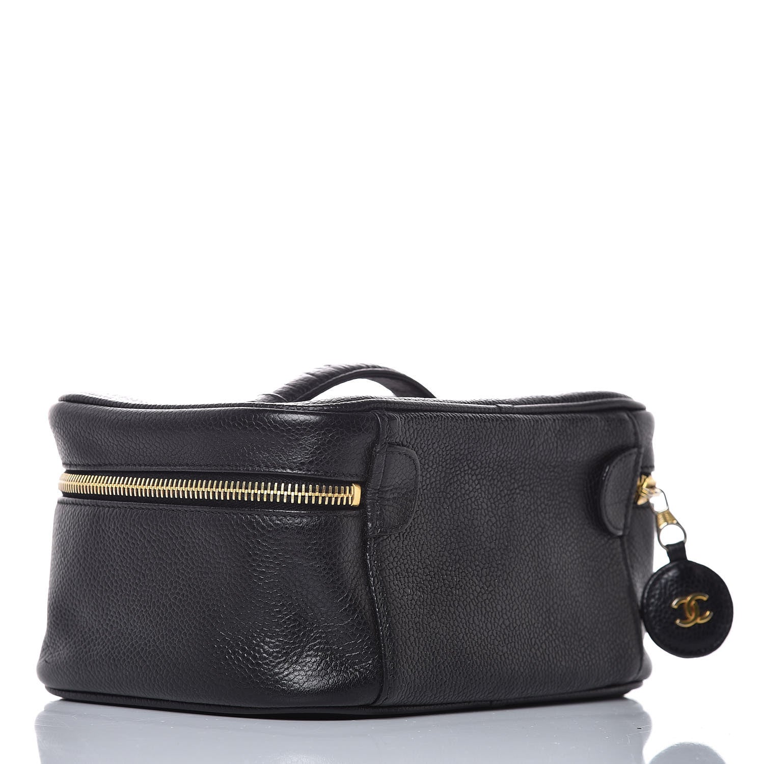 Chanel Caviar Vanity Cosmetic Case Black 3 of 13