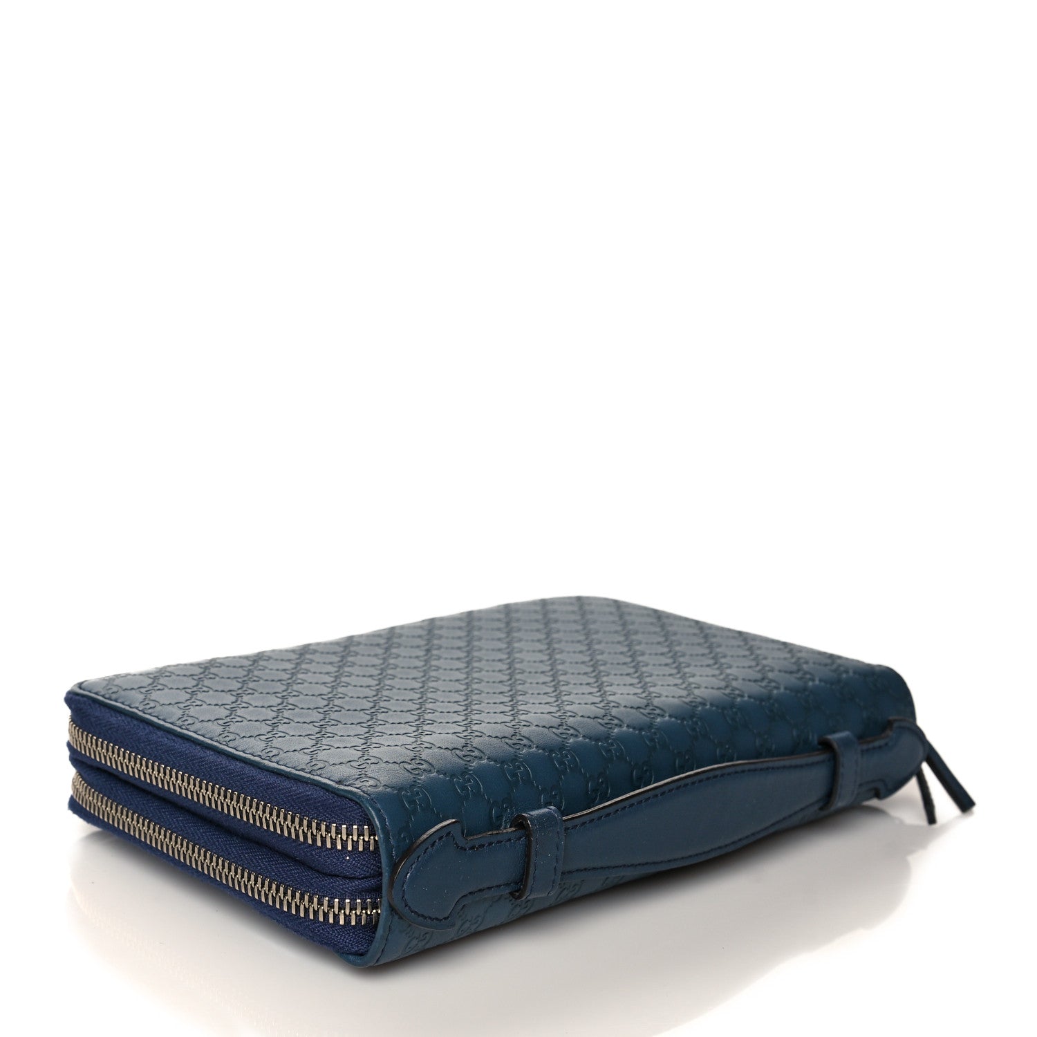 Gucci Guccissima Signature Travel Document Case Blue 4 of 10