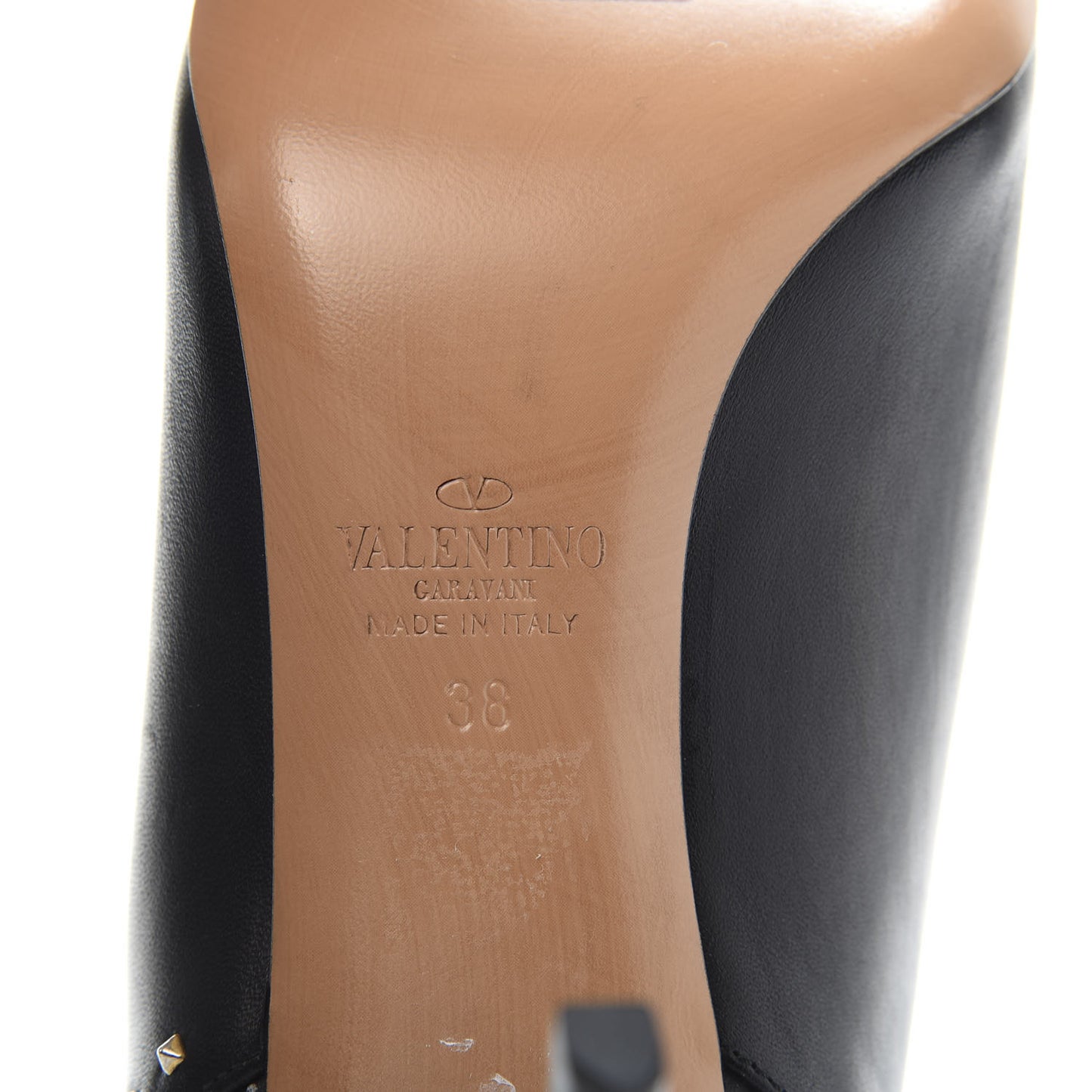 Calfskin Lovestud Ankle Boots 38 Black