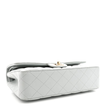 Chanel Lambskin Quilted Medium Double Flap Light Blue 4 of 12