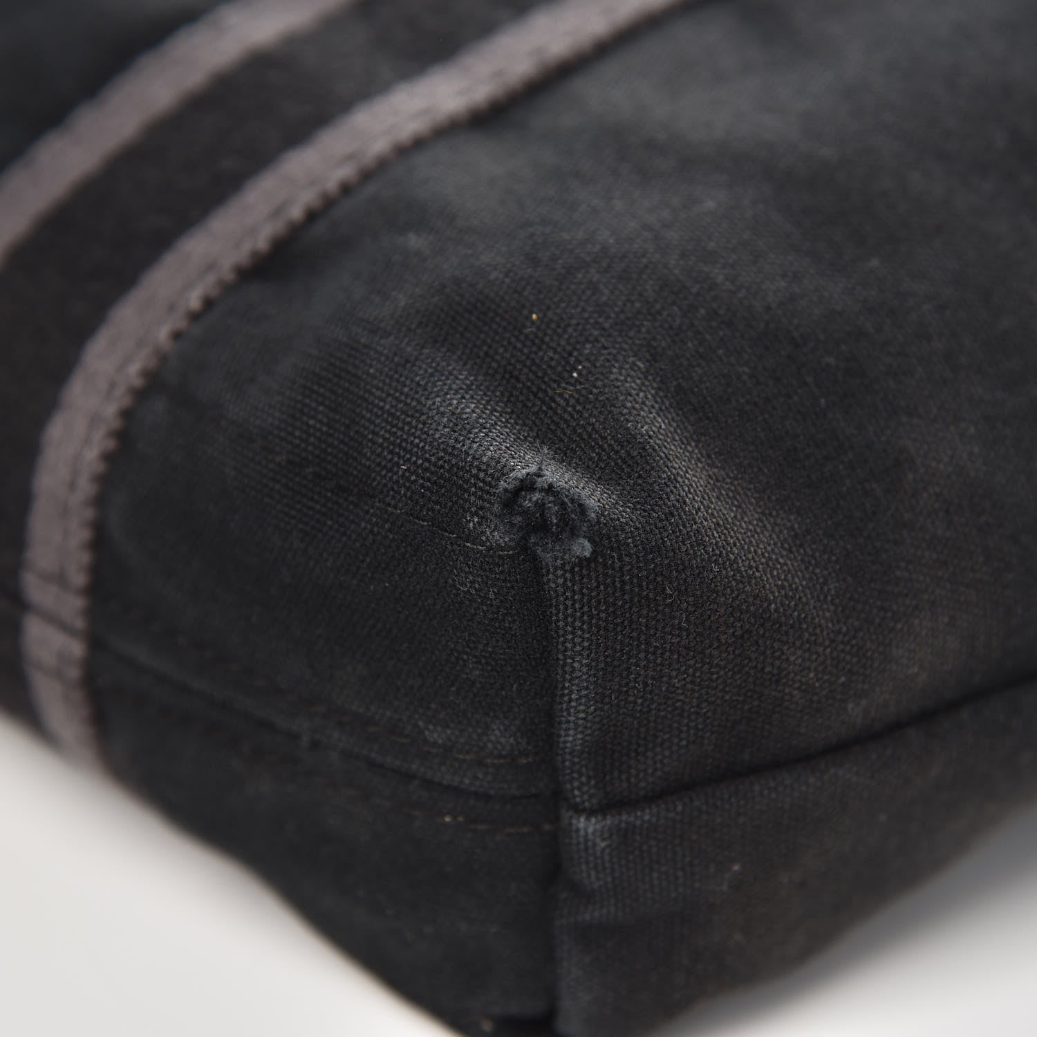 Hermes Canvas Fourre Tout Black 10 of 11