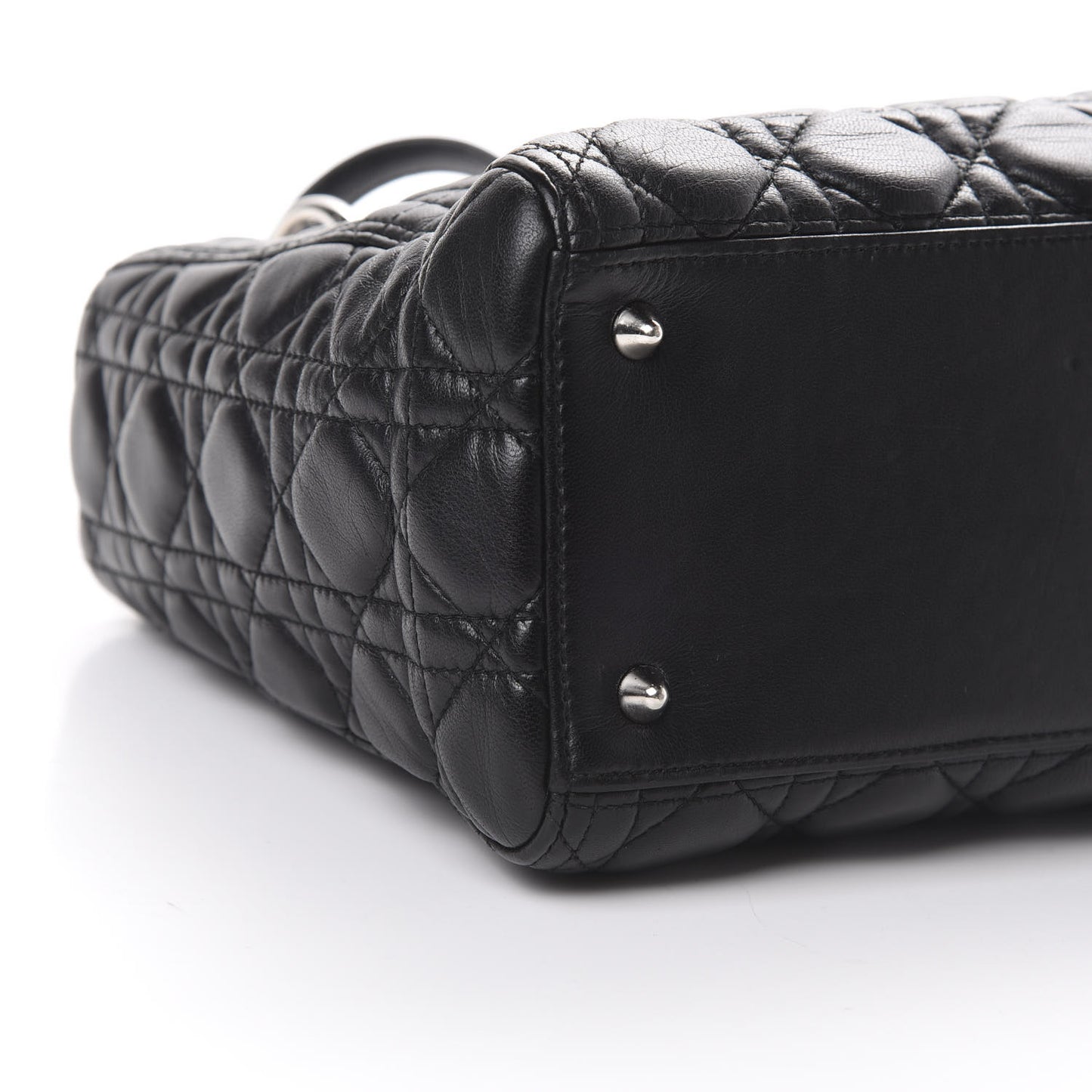 Lambskin Cannage Medium Lady Dior Black