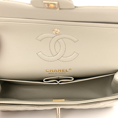 Chanel Lambskin Quilted Small Double Flap Grey 5 of 11