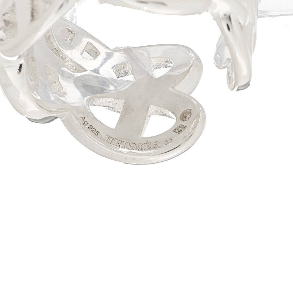 Sterling Silver GM Chaine d'Ancre Enchainee Band Ring 55 7.25