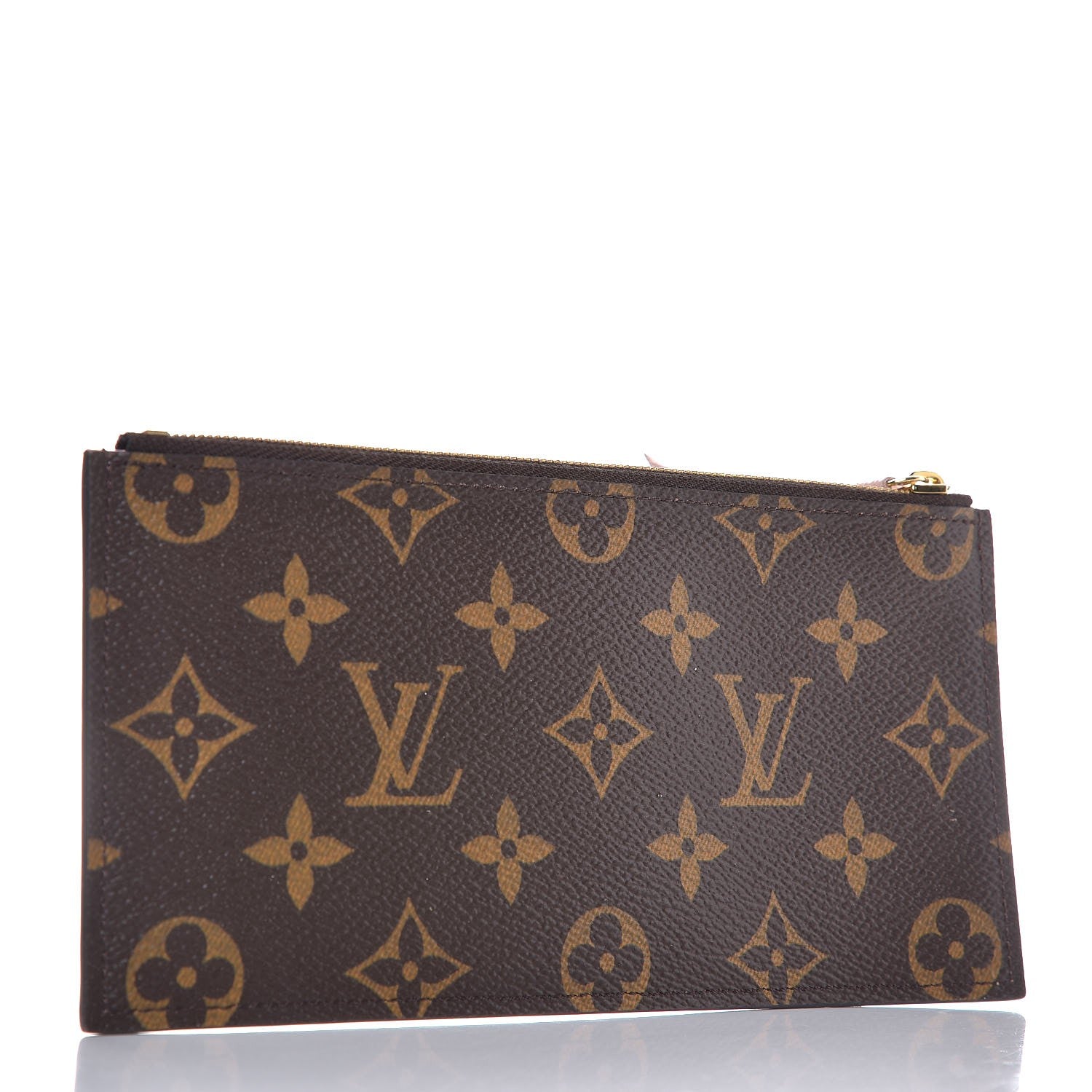 Louis Vuitton Monogram Felicie Chain Wallet Zippered Insert Rose Ballerine 3 of 5