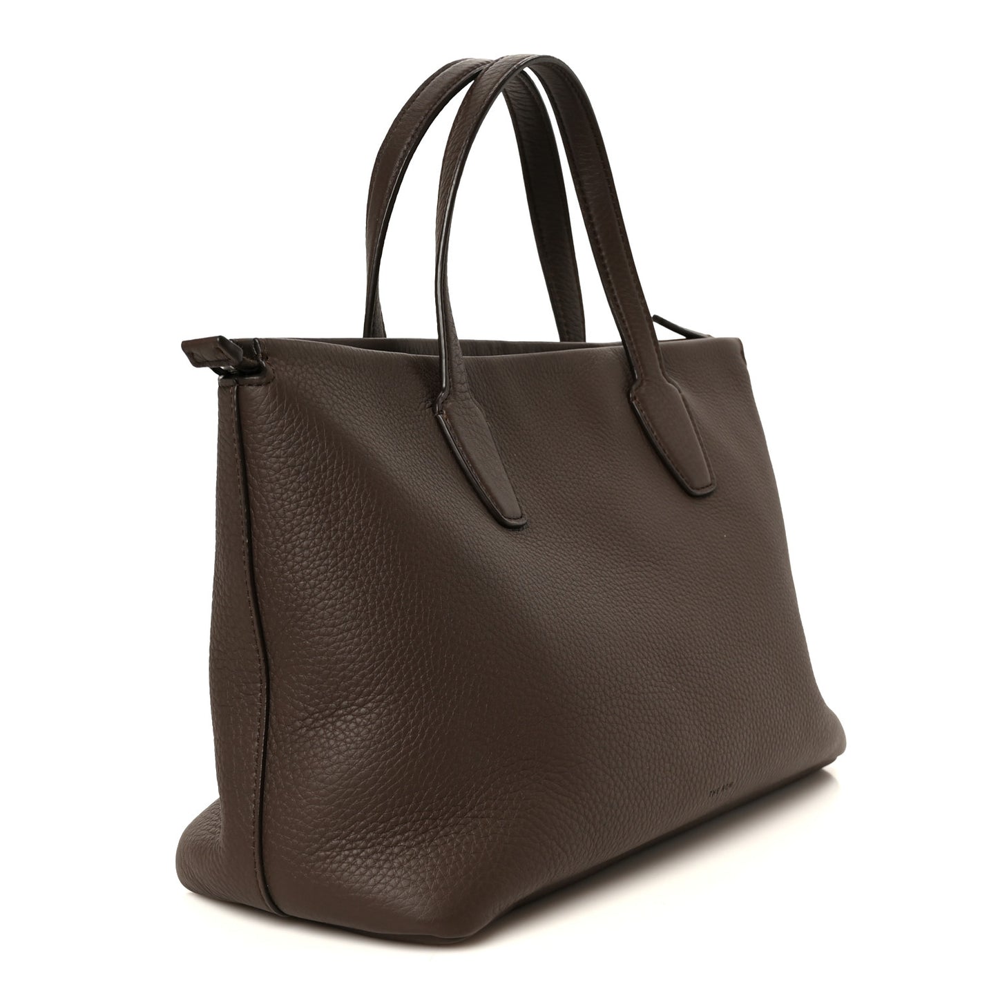 Calfskin Marcel Slouchy Top Handle Bag Deep Brown