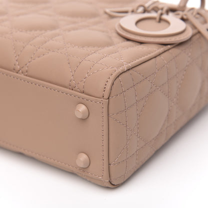 Christian Dior Ultra Matte Calfskin Cannage Mini Lady Dior Light Beige 10 of 10