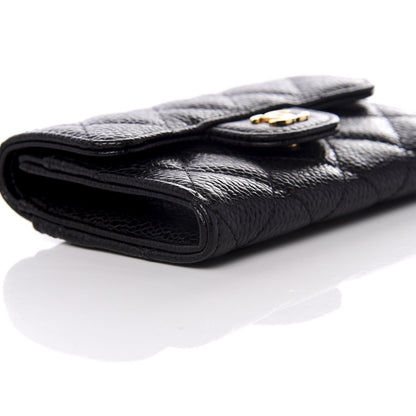 Chanel Caviar Quilted Flap Card Holder Wallet Black 6 of 8
