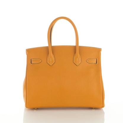 Hermes Chevre Mysore Horseshoe Birkin 30 Curry Raisin 4 of 23