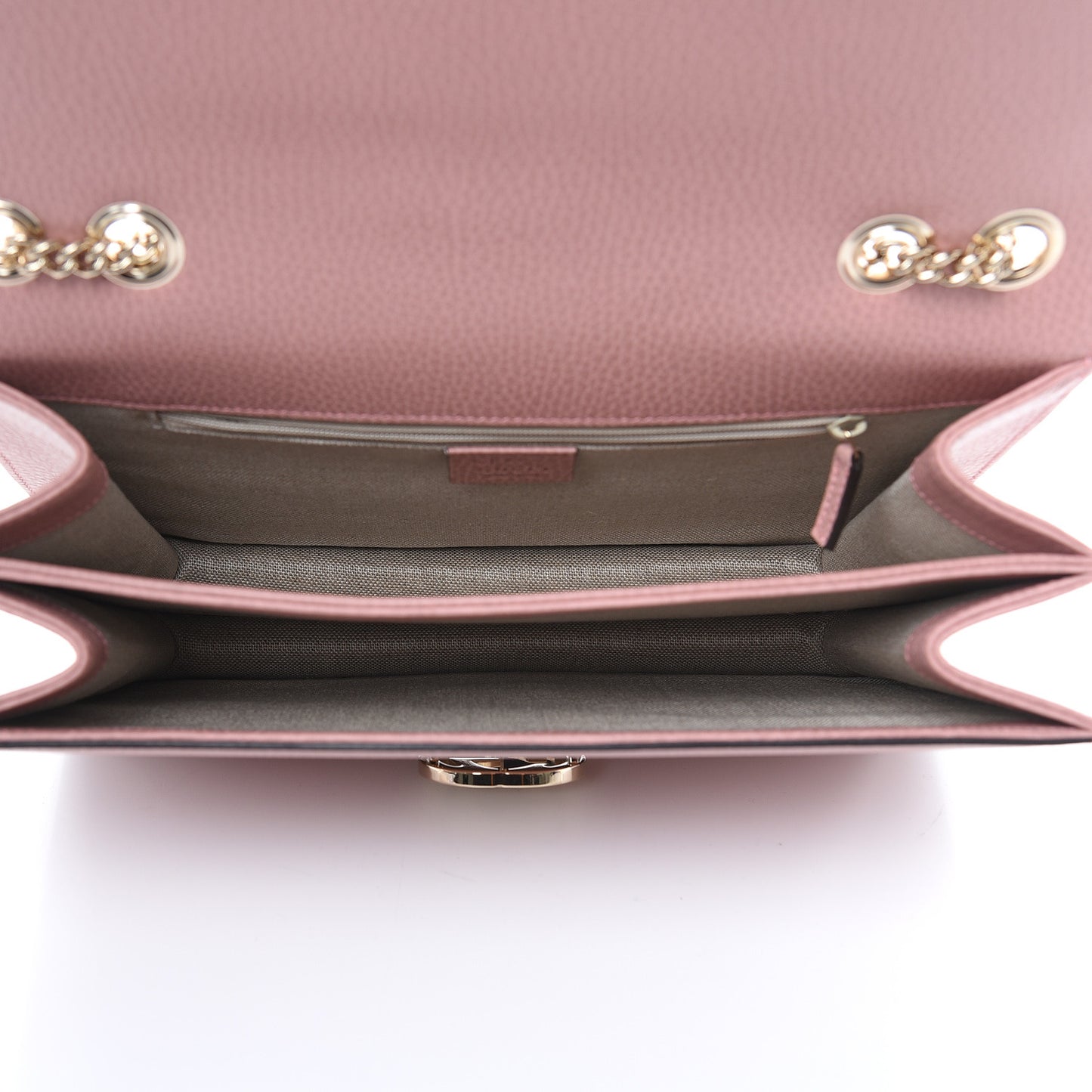 Dollar Calfskin Interlocking G Shoulder Bag Soft Pink