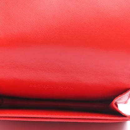 Bottega Veneta Nappa Intrecciato Card Holder Red 5 of 6